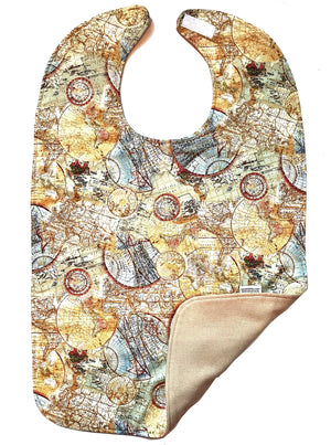 Globetrotter Adult Bib